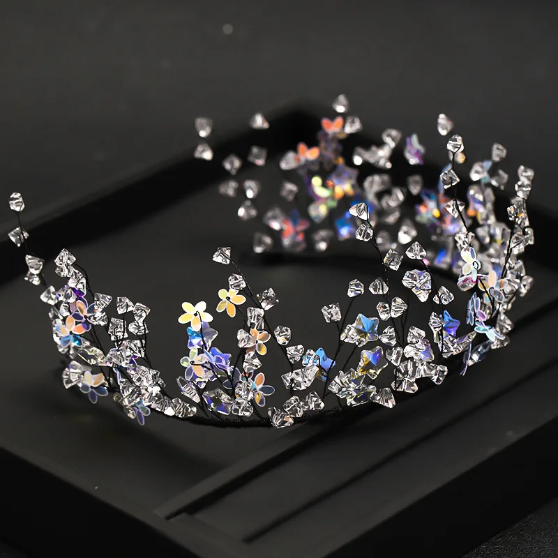 

Wedding Hair Band Bridal Headband Wedding Hair Decoration Bridal Headdress Color Rhinestone Ladies Headband Ladies Accessories