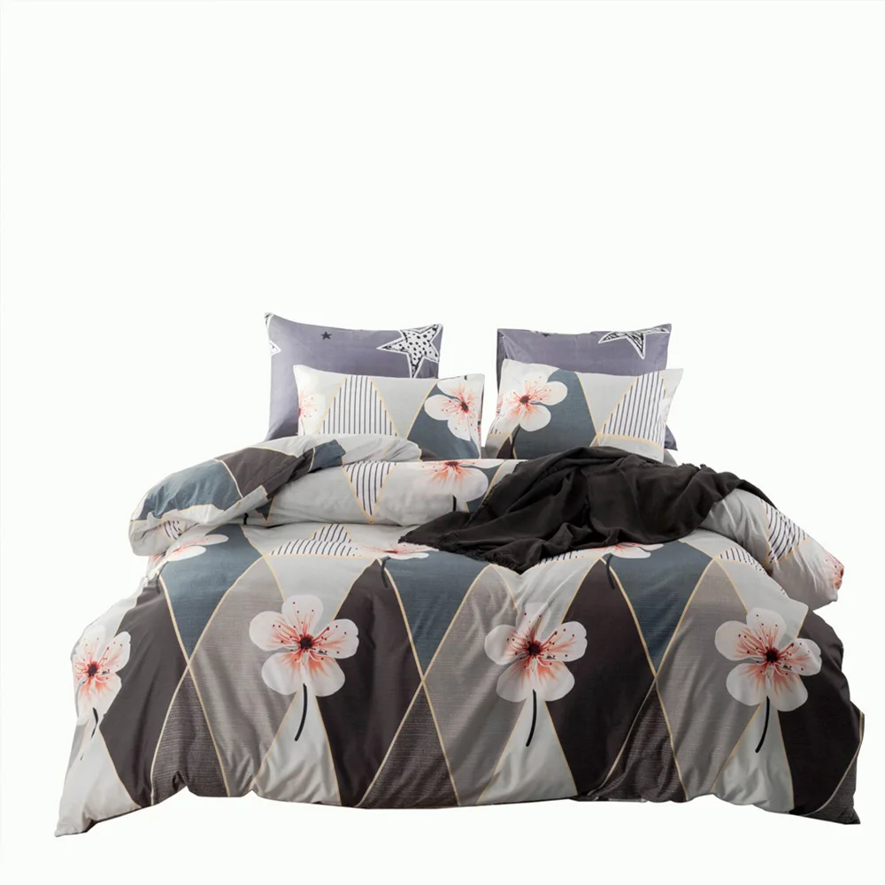

Bedding Set Home Textile King Queen Twin 3/4Pcs Bedding Set Adult Bed Linen Tradition Duvet Cover Pillowcase NO Sheets