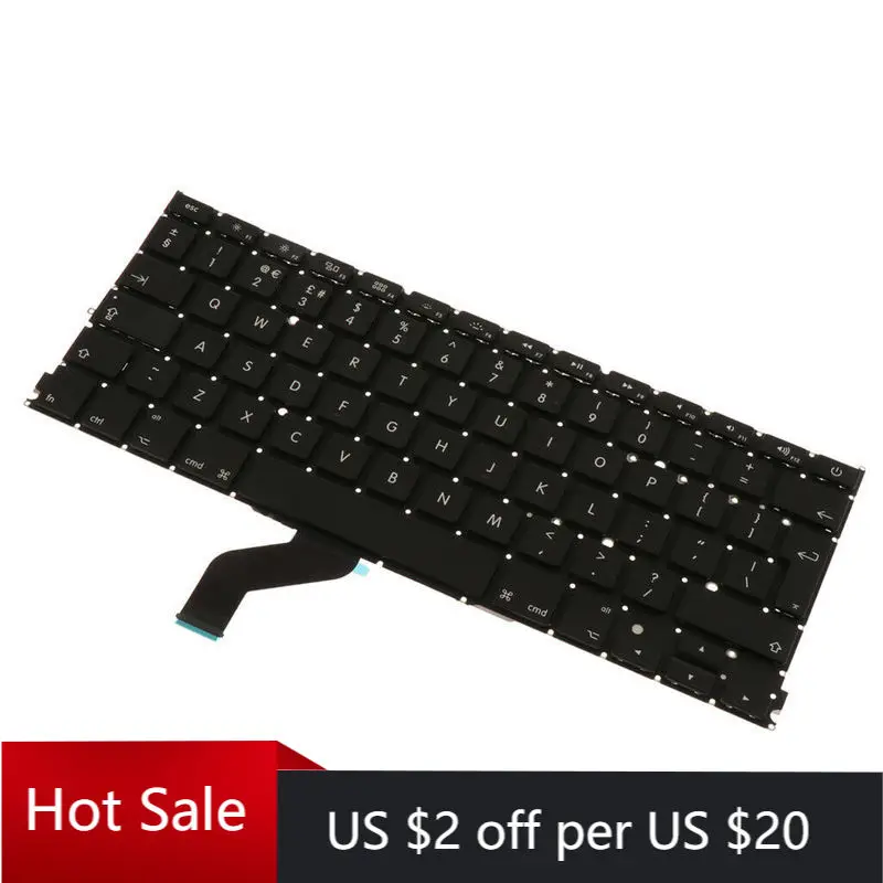 

Laptop UK Layout Keyboard For Apple MacBook Pro Retina 13 Inch A1425