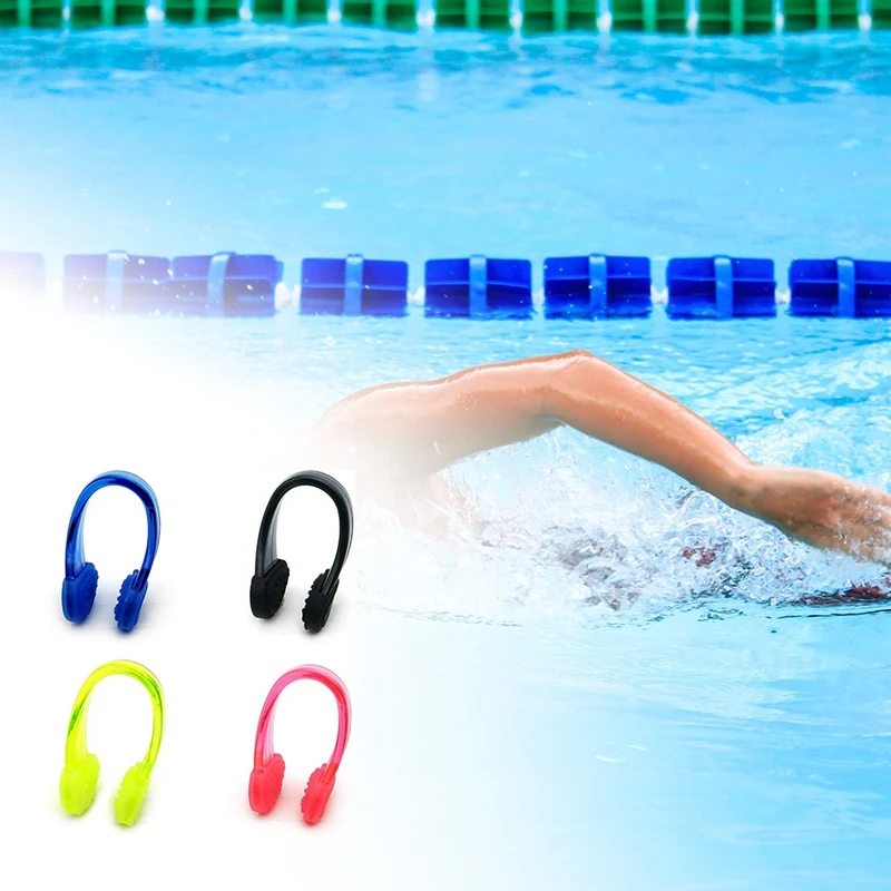 

Silicone Waterproof Swimming Nose Clips Pool Nose Plugs for Adults Set of 4