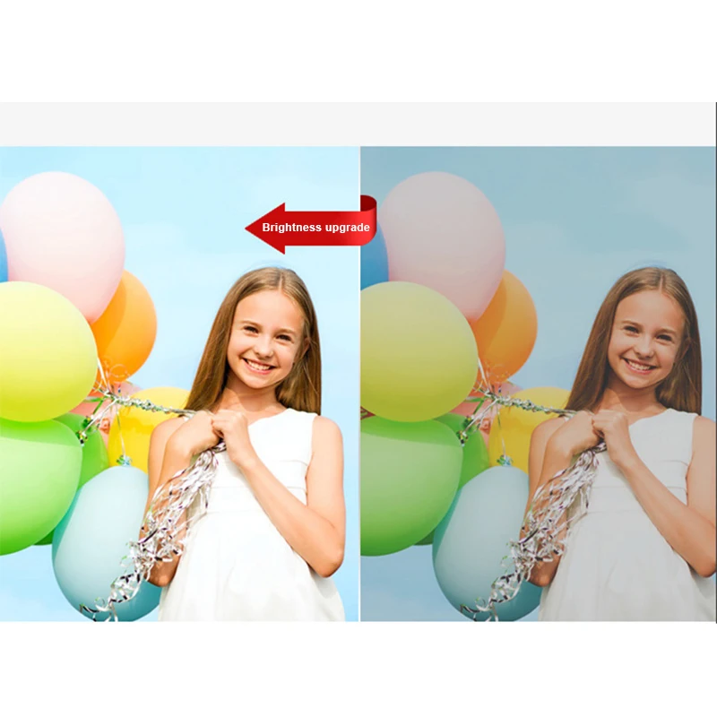 8000 Lumen 1080P WiFi 3D HD LED Mobile Phone Wireless Projector Home Theater FKU66