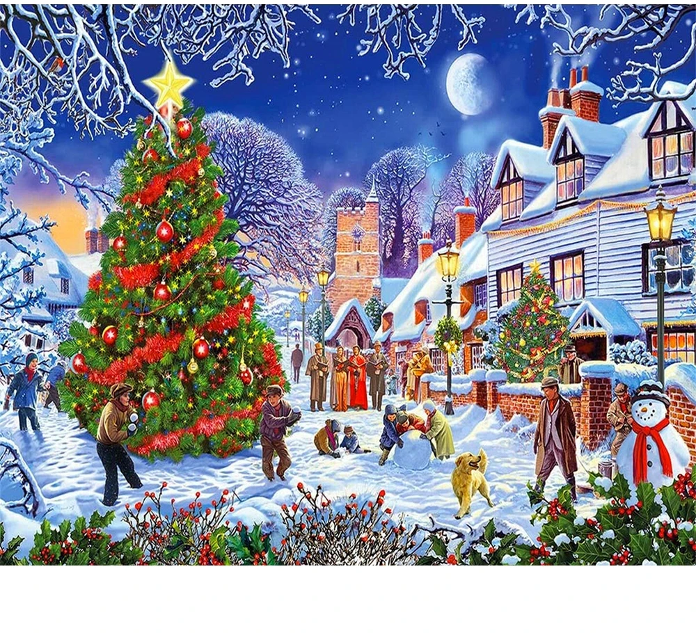 

CraftArtGo Painting By Numbers The cartoon On Canvas HandPainted Gift Picture By Number Waterfall Kits Home Decoration