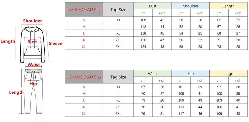 

Mens Jogger Tracksuit 2 Piece Casual Pants Sweater Sweatsuit Hoodie Velvet Set Warm Winter Fleece Liner