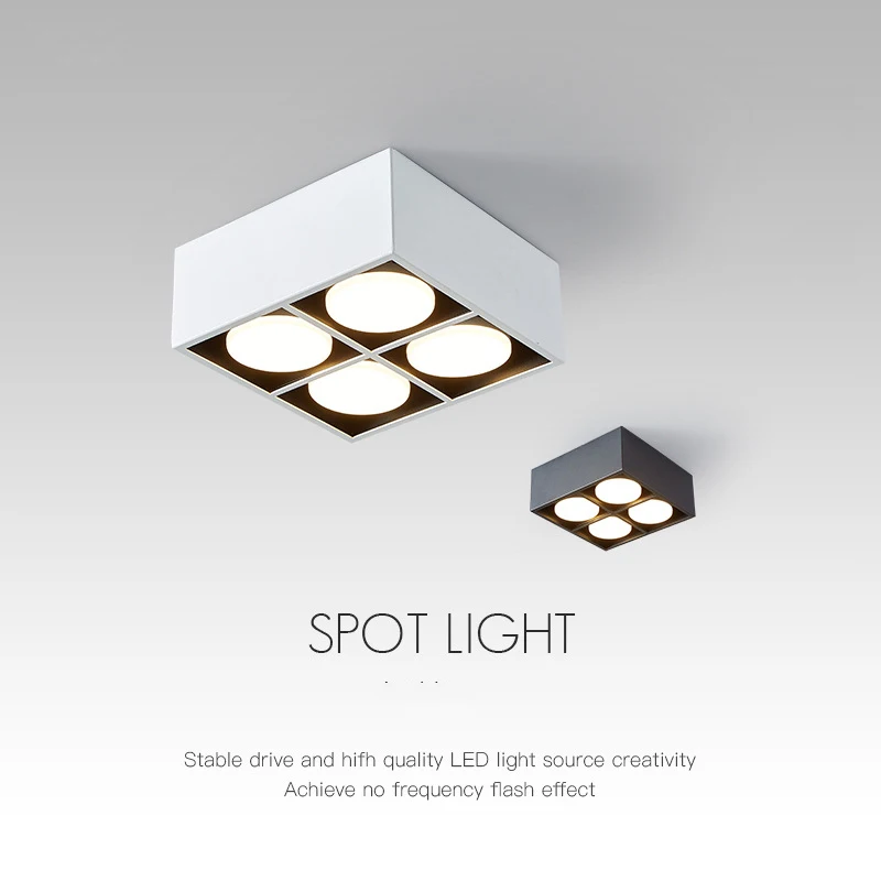 

7W Cob Led Downlights Energy Saving Grille Ceiling Lamp Indoor Lighting Home Fixture Decorative Lighting For Living Room Loft