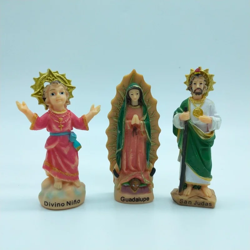 

Genuine Catholicism Figurine San Judas Guadalupe Divino Nino Ornament Tabletop Decoration Children Present