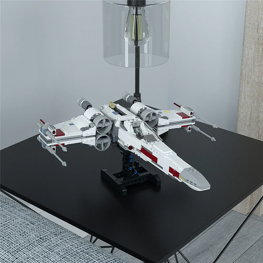 

MOC X-wing Display Stand MOC 75102 75149 75218 Stand For The Space Wars Resistance Fighter Display Stand Building Blocks Toys