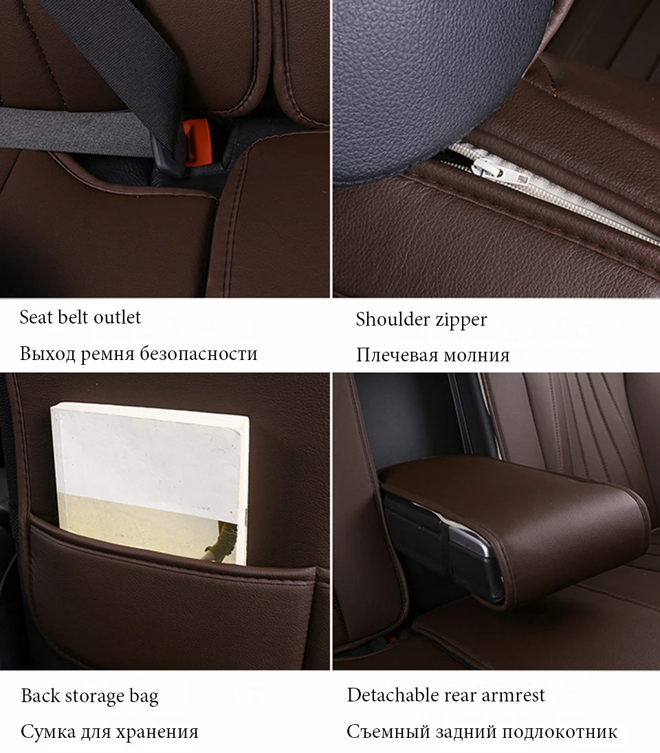 3D Leather car seat cover for hyundai tucson santa fe getz solaris creta kona lantra i40 elantra terracan all models 5 seat