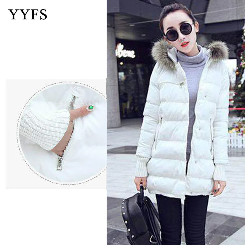 Женские зимние куртки длинное теплое пальто белая стильная женская куртка