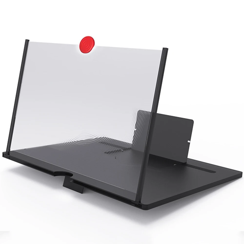 

12 Inch 3D Portable Mobile Phone Screen Magnifier Video Retractable Folding Screen Display Amplifier Expander for Dropshipping