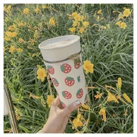 leisure cute pu printing mobile phone bag chain one shoulder messenger water cup bag for women xy202