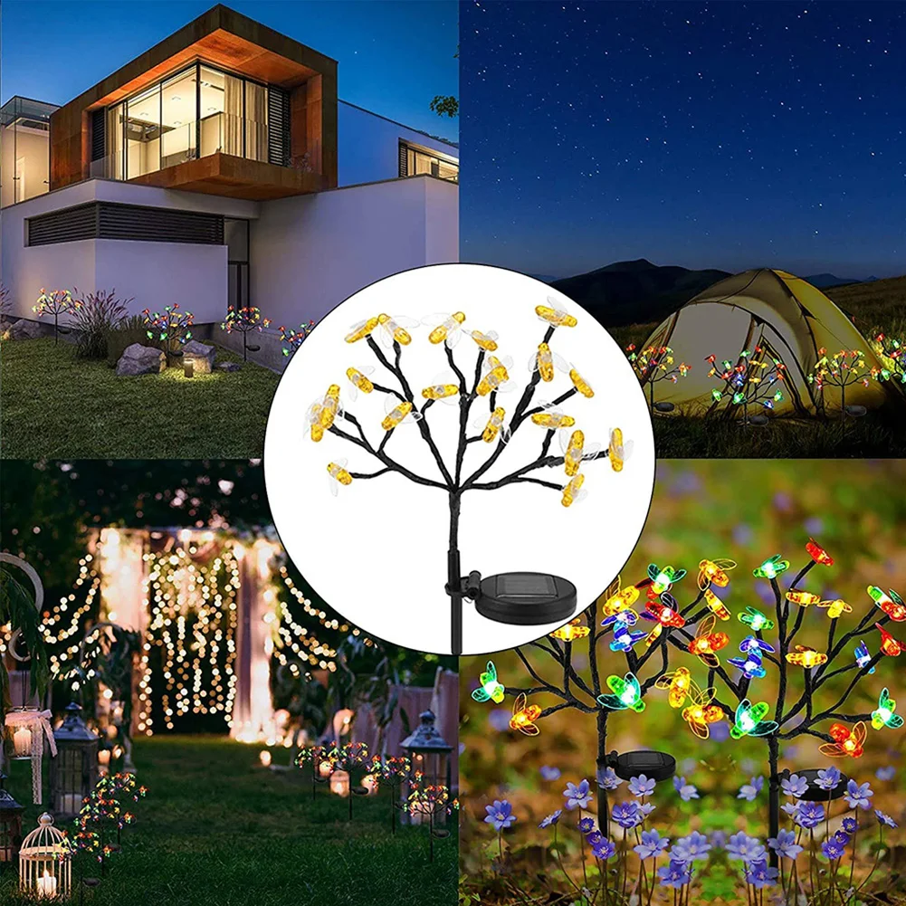 

Solar Honey Bees Light LED Solar Garden Light Fairy Lawn Landscape Lamp Outdoor Lighting Garden Decoration