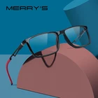 MERRYS Дизайнерские мужские спортивные оправы для очков, ацетатная оправа, алюминиевая дужка с силиконовыми ножками, очки по рецепту близорукости S2267