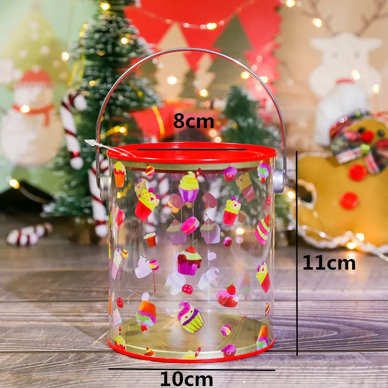 Candy 10x11cm LBSISI жизнь Счастливого Рождества Подарочная коробка ручная бутылка ребенок для конфет и печенья день рождения детей подарочная упаковка коробка - Цвет: Candy 10x11cm