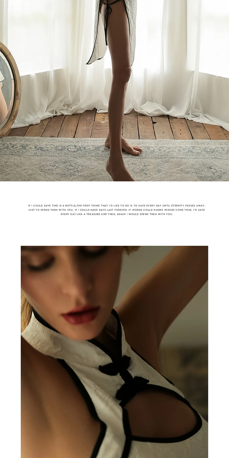 Женская пижама, сексуальное женское нижнее белье, на бретелях, Cheongsam, сексуальное, короткое, тонкое, ночное платье, на бретелях, открытая одежда для сна, ночная рубашка+ штаны