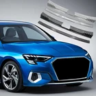 Для Audi A3 8Y 4-дверный седан 2020 2021 2022 задний багажник Внутренний Внешний бампер защитная накладка для автомобиля Стайлинг
