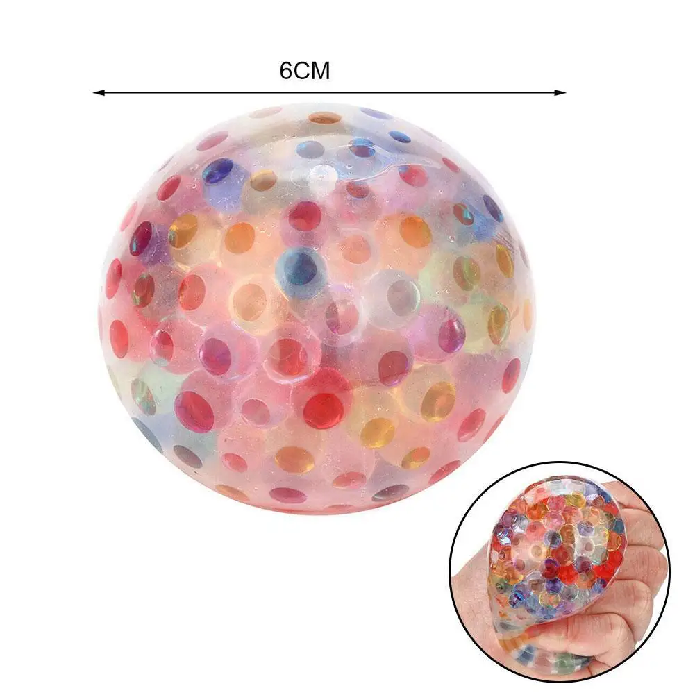 Bola de uva de cuentas de colores, juguete con agua a presi&oacute;n, pellizco de m&uacute;sica, cuentas de descompresi&oacute;n, No tenis, regalo divertido-5