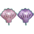 Подводный мир в виде ракушки для воздушных шаров на день рождения вечерние Baby Shower морскую тематику украшения гребешок с морскими ракушками и алюминий воздушный шар детская игрушка