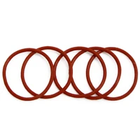 10pcs red cs 5mm od 18 90mm food grade silicon rubber o ring seals washer cross