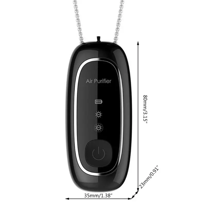 

Wearable Air Purifier Necklace Mini Portable Air Freshener Ionizer Negative Ion Generator