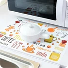 Кухонные принадлежности 40*28 см, коврик для обеденного стола с принтом, полипропиленовая пластиковая термоизолированная посуда, нескользящая салфетка, водонепроницаемые подставки для чашек