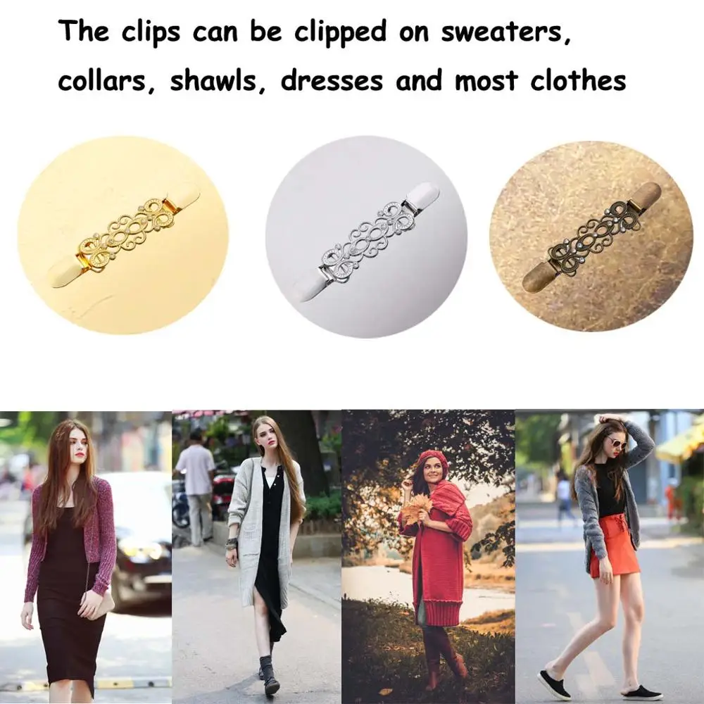 ASHMITA свитер шаль клипсы платья кардиган воротник брошь застежка винтажные