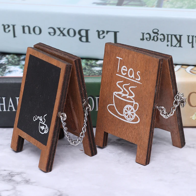 1pc Mini Vintage Miniature Ins Shop Decorative Notice Board 1:12 Dollhouse Furniture Toys Ornament Accessories | Игрушки и хобби