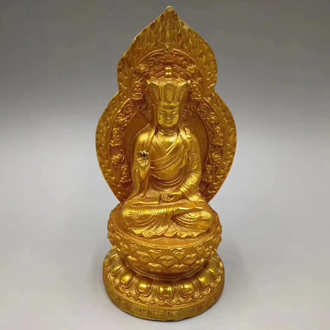 

LAOJUNLU Buddha Statue Of Sakyamuni Pure Copper Bronze Statue