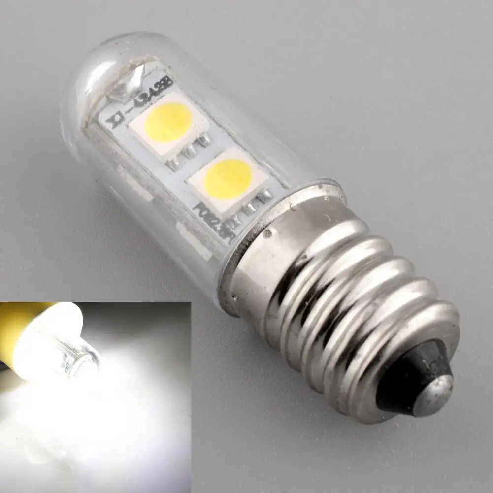 

E14 220 В/1 Вт 7 светодиодов 5050SMD яркая белая лампа-кукуруза для домашнего холодильника