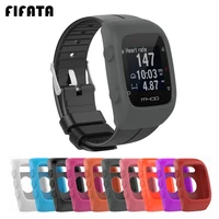 fifata silicone case protective cover frame for polar m430 m400 sport smart watch shell protector sleeve m430 m400 accessories