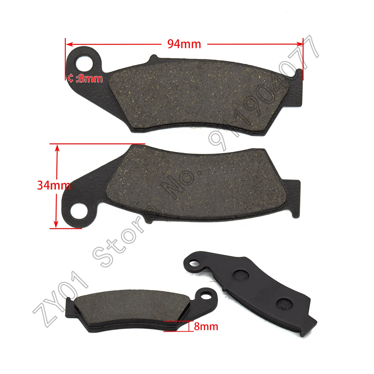 Передние и задние тормозные колодки для мотоцикла Honda CR 125 250 CR125R CR250R CR500R XR 400 650 XR250R