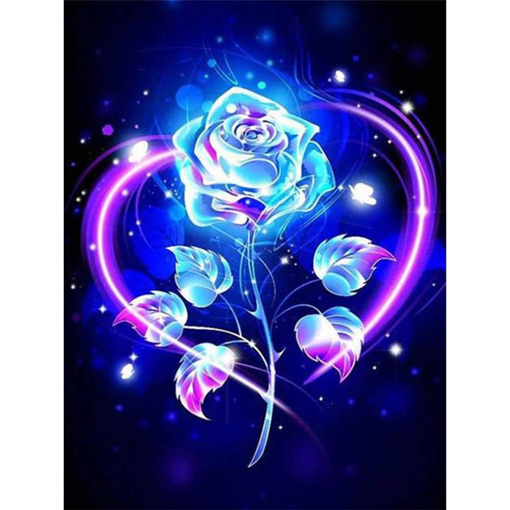 

5D алмазная живопись «сделай сам», роза, цветок, полная вышивка, Алмазная мозаика, Бабочка, наборы для вышивки крестиком, художественные изде...