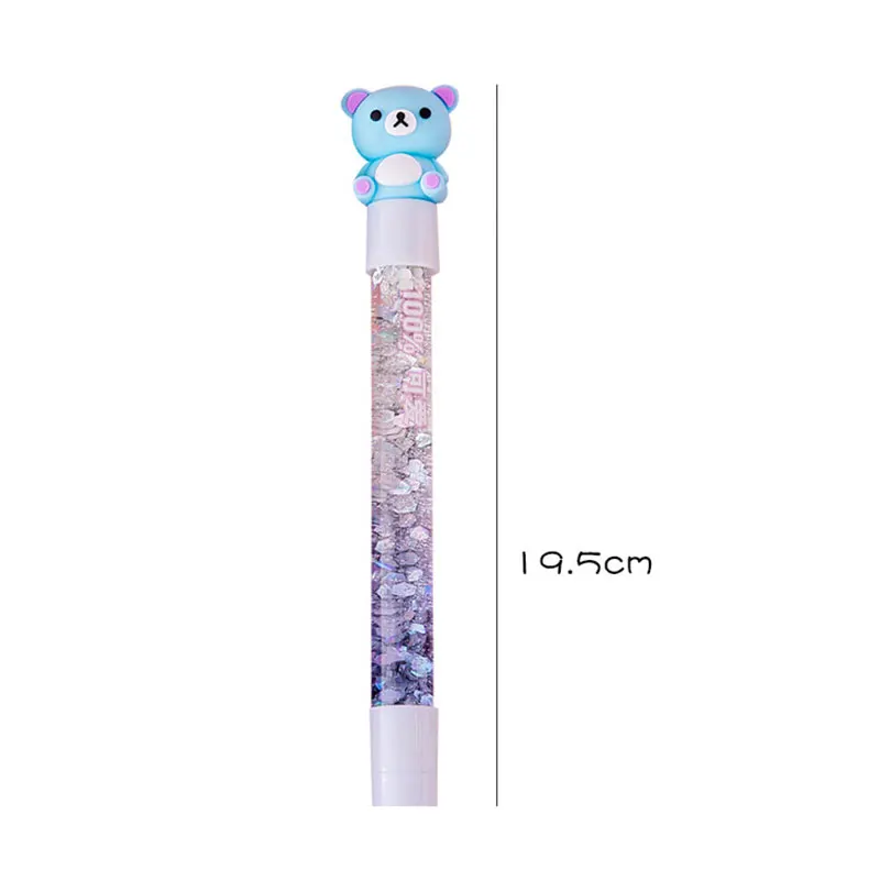 

0.5mm Quicksand Pen Cute Cartoon Animal Shape Suitable For Student Gift Stationery Writing Supplies Office School Ballpoint Pens