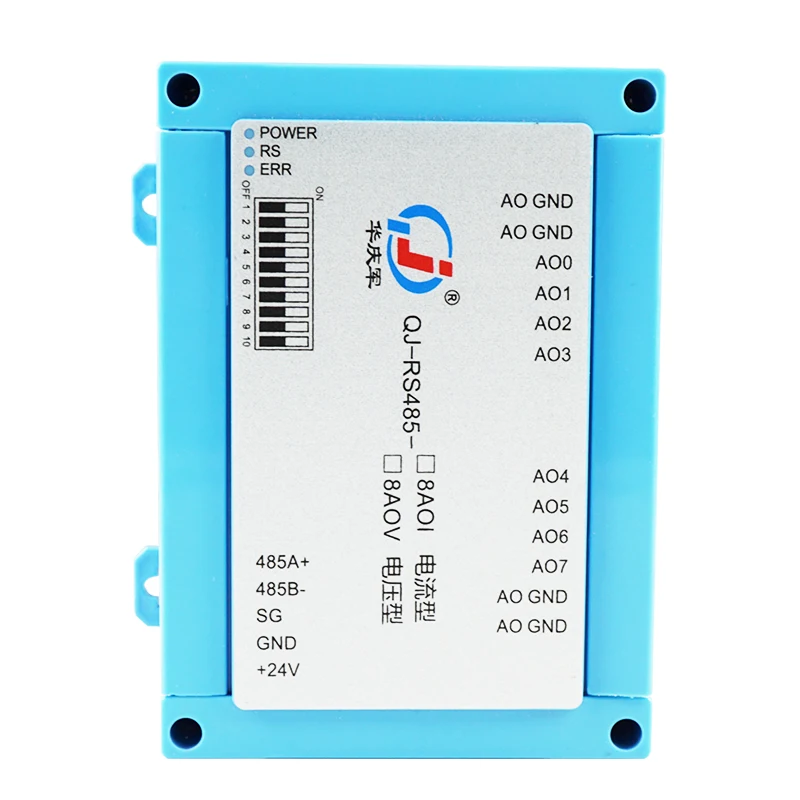 8-канальный RS485 аналоговые Выход модуль 0-20mA 0-10В сбора данных Modbus RTU Связь доска |