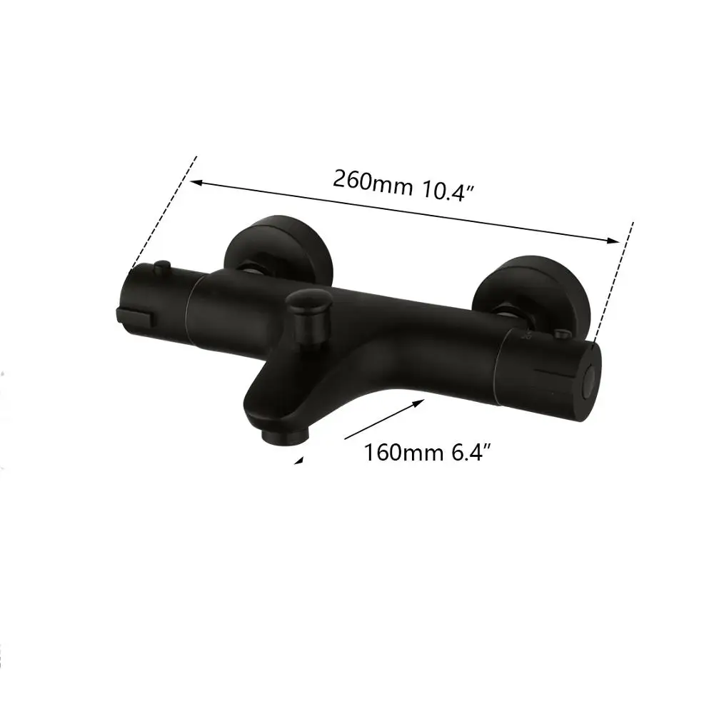 Смеситель для ванны KAIMU из латуни с хромированным покрытием и душем-лейкой. Комплект из нержавеющей стали.