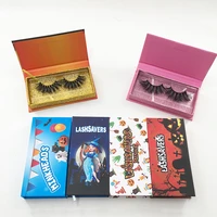 wholesale halloween theme lashes boxes empty cases with clear tray 103050pcs eyelashes box print private label packaging