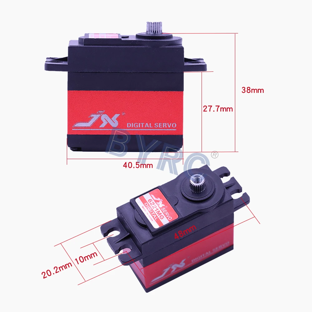 Металлические шестерни JX PDI-6221MG 1 /2/ 4 шт. для радиоуправляемого самолета