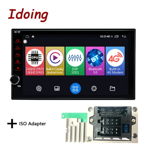 Idoing 7 "автомобильный головный блок Plug And Player Android для Mazda Almera Toyota Volkswagen Nissan Kia VW Qashqai Juke Peugeot LADA 2 Din