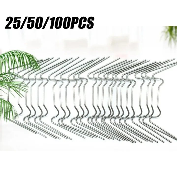 

25/50pcs Greenhouse Glazing Clips Stainless Steel W Clips Rustproof Sturdy For Greenhouse Spares