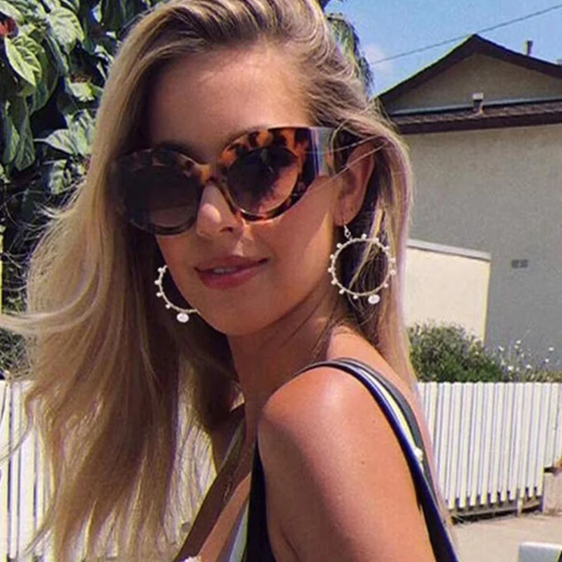 Женские серьги подвески из медной проволоки с пресноводным