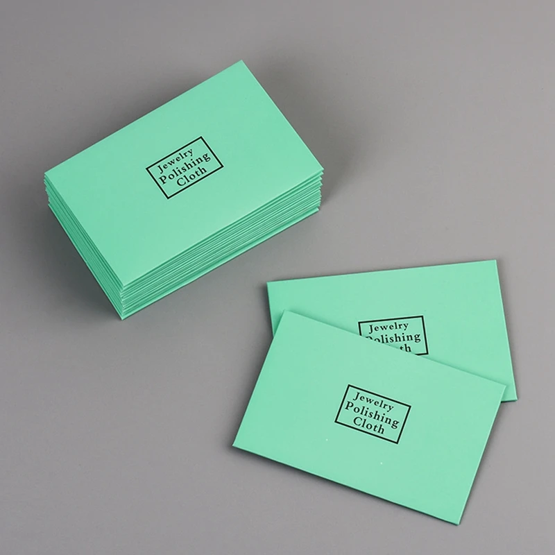 

100Pcs Silver Polish Cleaning Polishing Cloth Package Silver Cleaning Cloth WW Wiping Cloth Silver Jewelry Suede