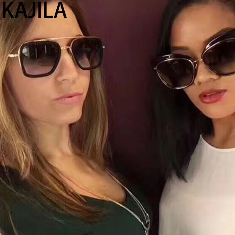 Lentes Tony Stark Солнцезащитные очки Мужские брендовые дизайнерские ретро квадратные стимпанк Железный человек солнцезащитные очки для женщин UV400 очки