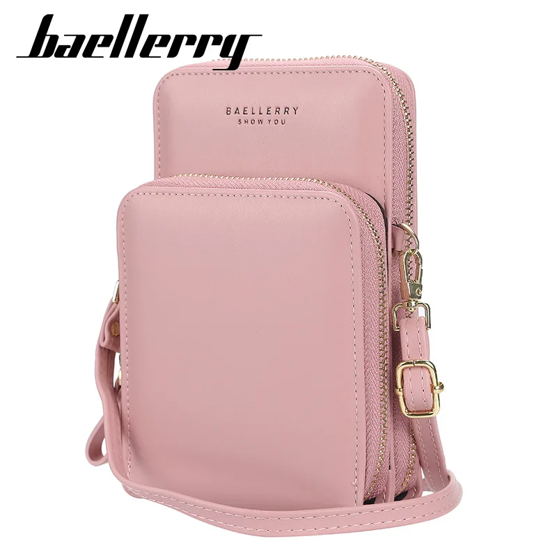 

Baellerry High Capacity Purse Women Brand Cell Phone Wallet Big Card Holders Handbag Clutch Messenger Shoulder Straps