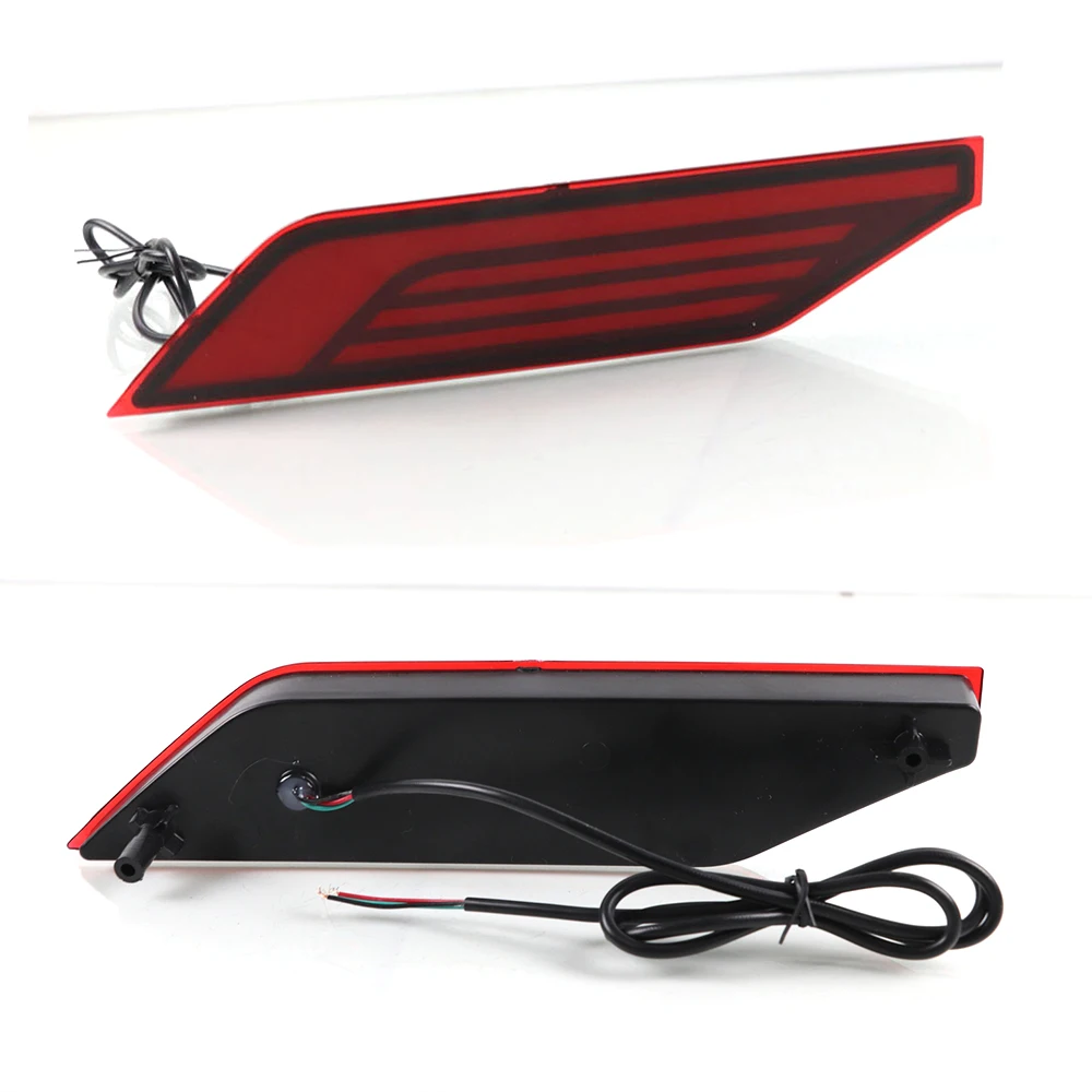 CSCSNL 1 Pair LED Rear Fog Lamp Car Bumper Light Brake Reflector For Mitsubishi Pajero Montero Sport 2019 2020 | Автомобили и