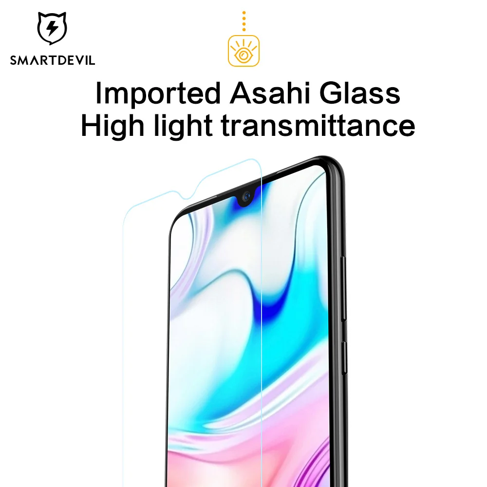 Закаленное стекло SmartDevil для Redmi 8A Защита экрана 8 полное покрытие