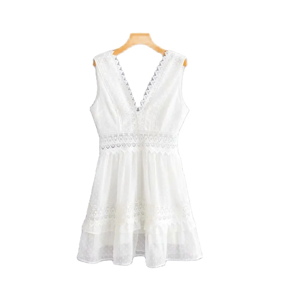 

Sexy V Neck Cap Sleeve Knee Length Sweatshirt Dresses DLQZ236