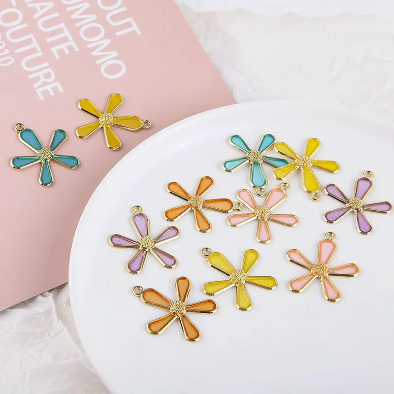 6 шт. милые маленькие серьги с свежими цветами для женщин свадебные трендовые