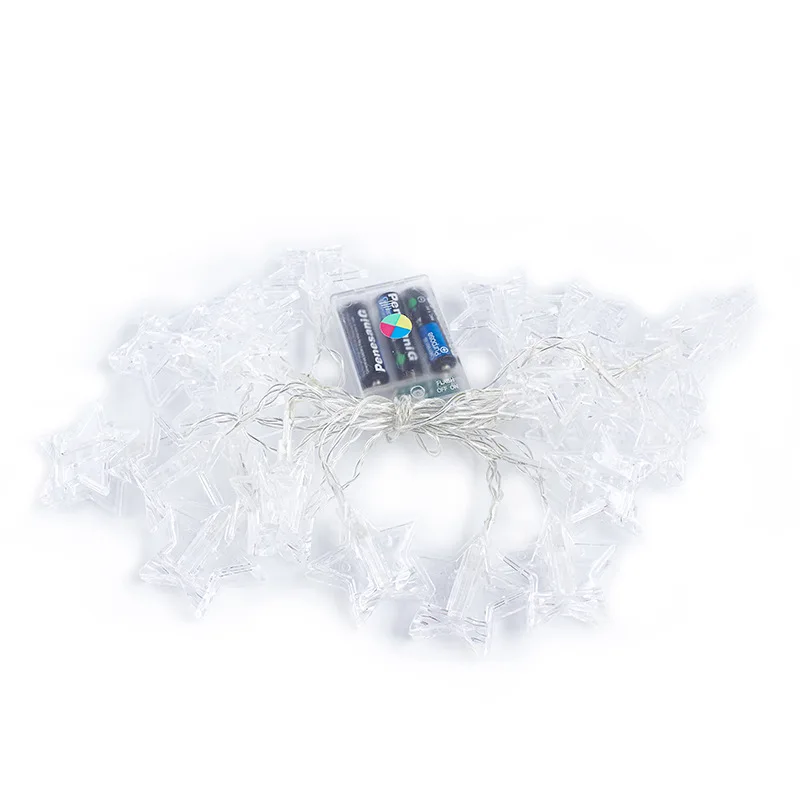 Светодиодная гирлянсветильник на батарейках с зажимом для фотографий