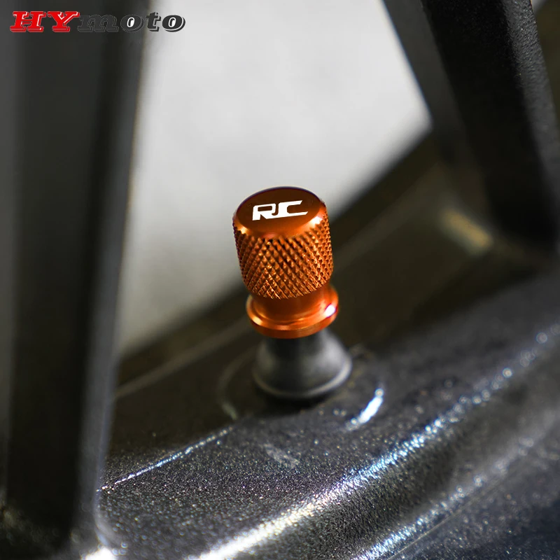 

Motorcycle CNC Accessories Tyre Air Port Tire Valve Wheel Stem Cap Cover For KTM RC390 RC 125 200 250 390 690 990 1290 all years