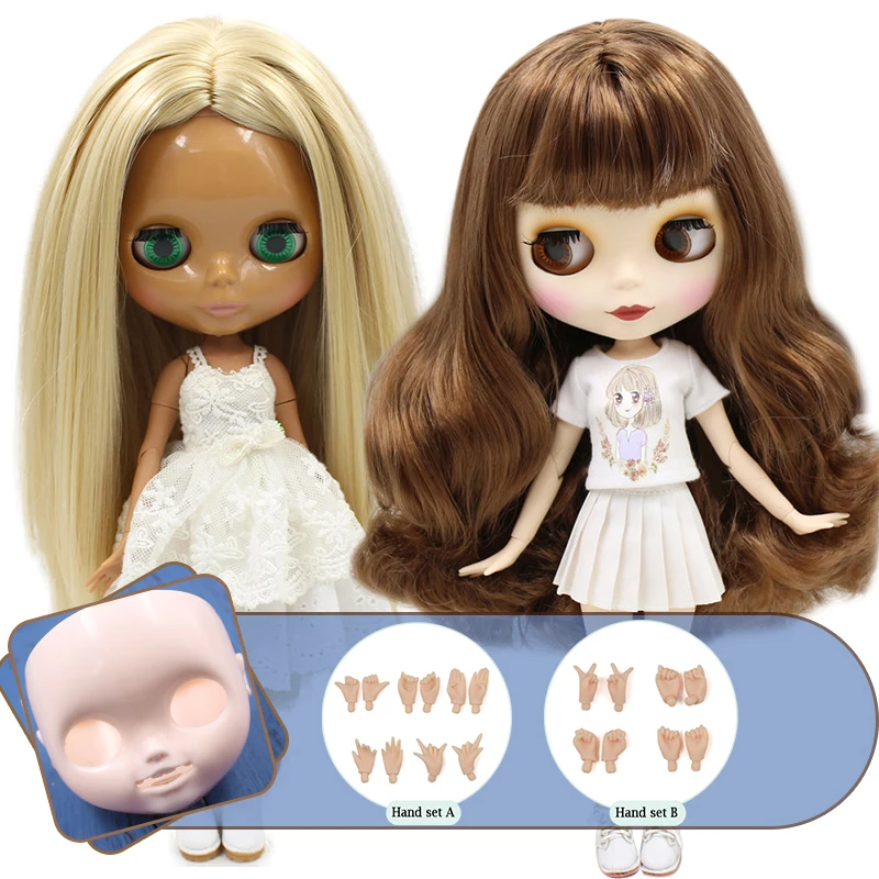 

ICY DBS Blyth Doll Joint Body Carveed Lips Face Panel & Hand Set As Gift on Sale 1/6 BJD Ob24 Anime girl
