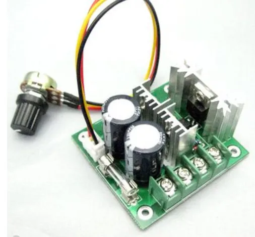 Регулируемый контроллер скорости двигателя постоянного тока DC 12V-40V 400W 10A